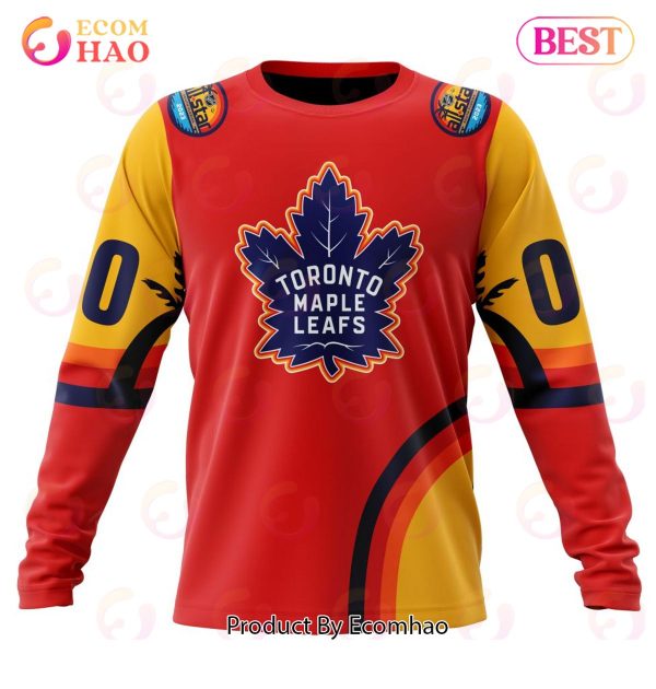 NHL Toronto Maple Leafs Special ALL Star Game Design With Florida Sunset 3D Hoodie