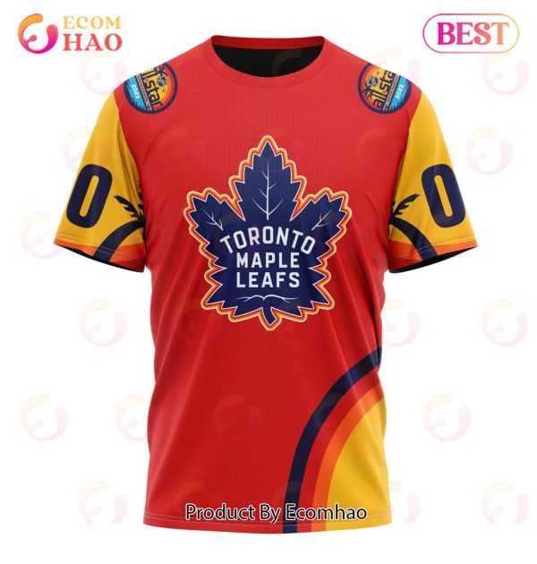 NHL Toronto Maple Leafs Special ALL Star Game Design With Florida Sunset 3D Hoodie