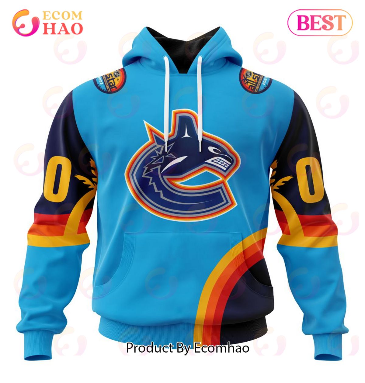 NHL Vancouver Canucks Special ALL Star Game Design With Atlantic Ocean 3D Hoodie