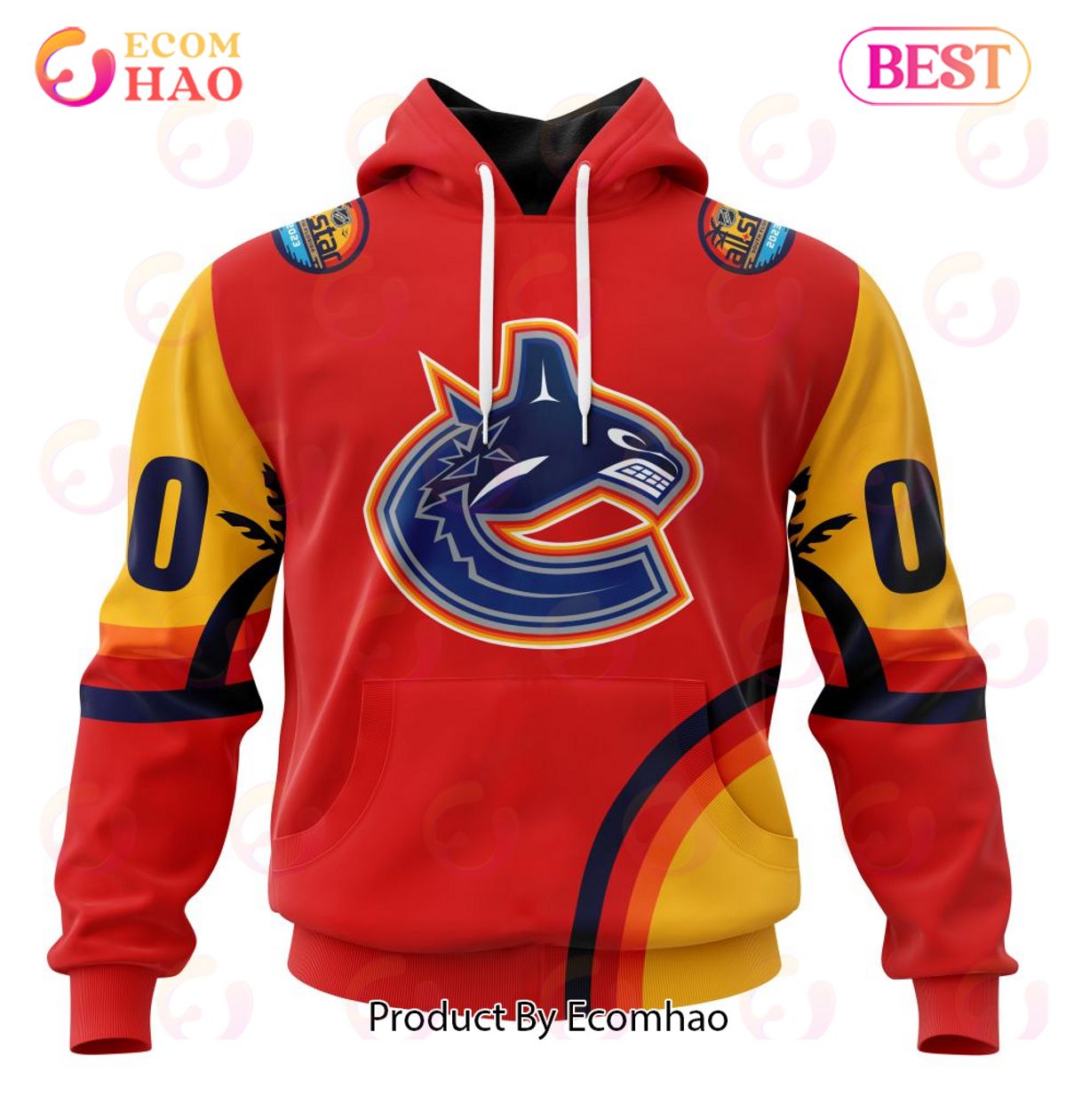 NHL Vancouver Canucks Special ALL Star Game Design With Florida Sunset 3D Hoodie