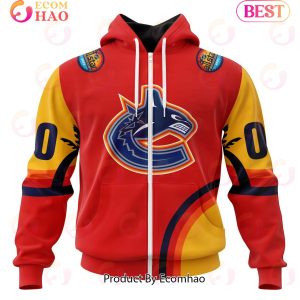 NHL Vancouver Canucks Special ALL Star Game Design With Florida Sunset 3D Hoodie