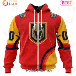NHL Vegas Golden Knights Special ALL Star Game Design With Florida Sunset 3D Hoodie
