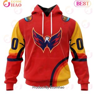 NHL Washington Capitals Special ALL Star Game Design With Florida Sunset 3D Hoodie