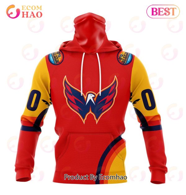 NHL Washington Capitals Special ALL Star Game Design With Florida Sunset 3D Hoodie