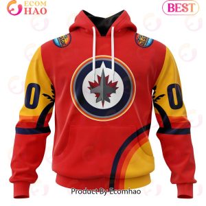NHL Winnipeg Jets Special ALL Star Game Design With Florida Sunset 3D Hoodie