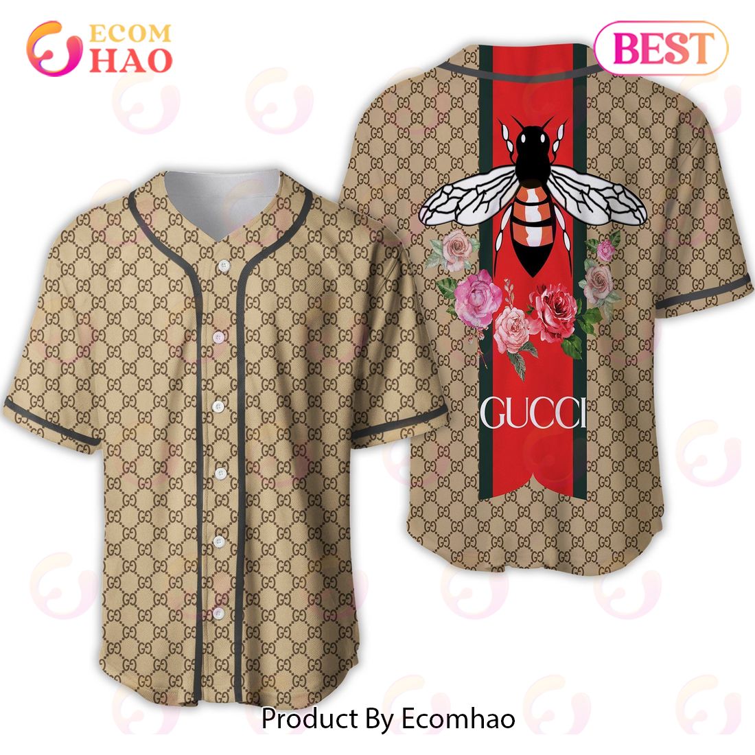Gucci Bee Flower Luxury Brand Jersey Limited Edition