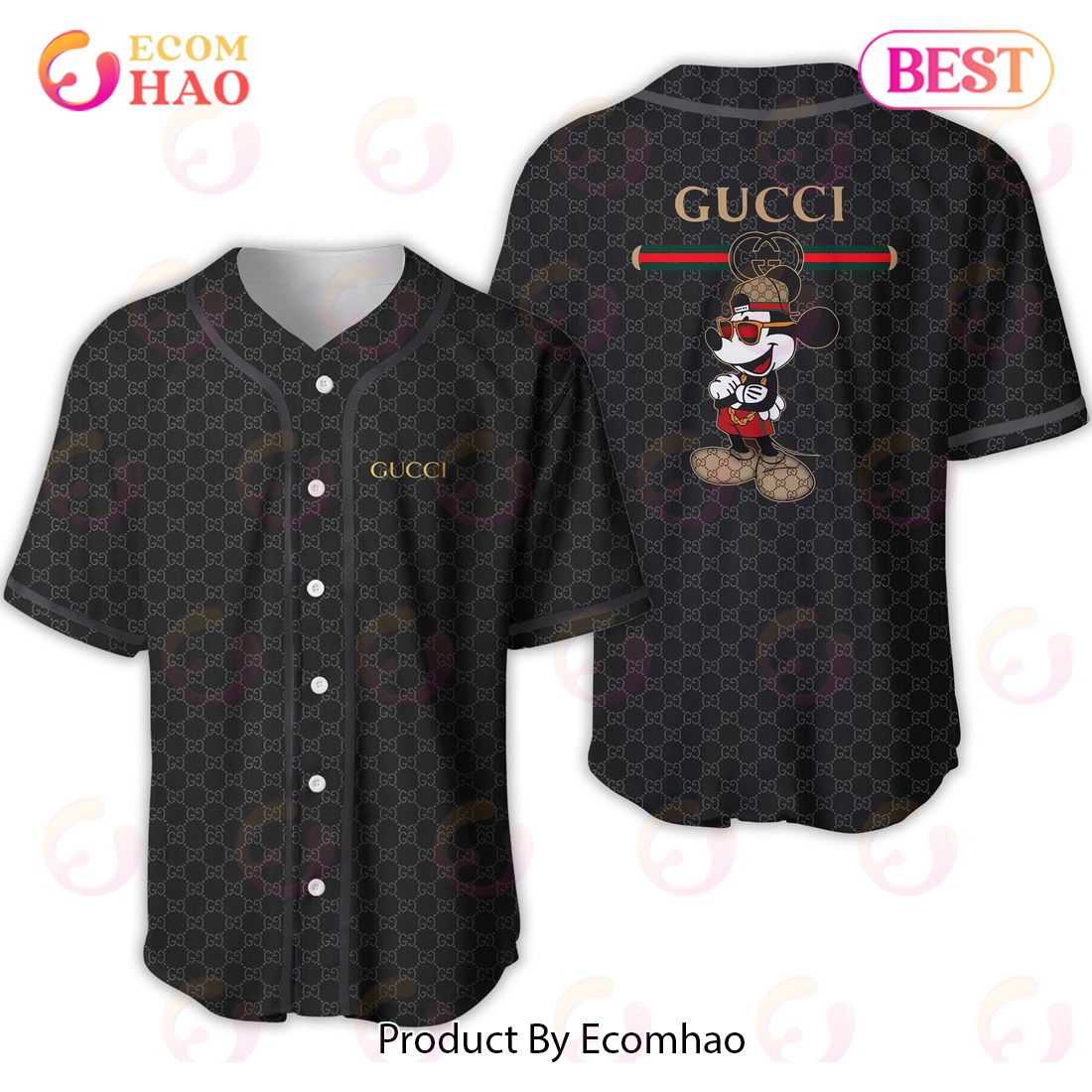 Gucci Black Mickey Luxury Brand Jersey Limited Edition Luxury Items