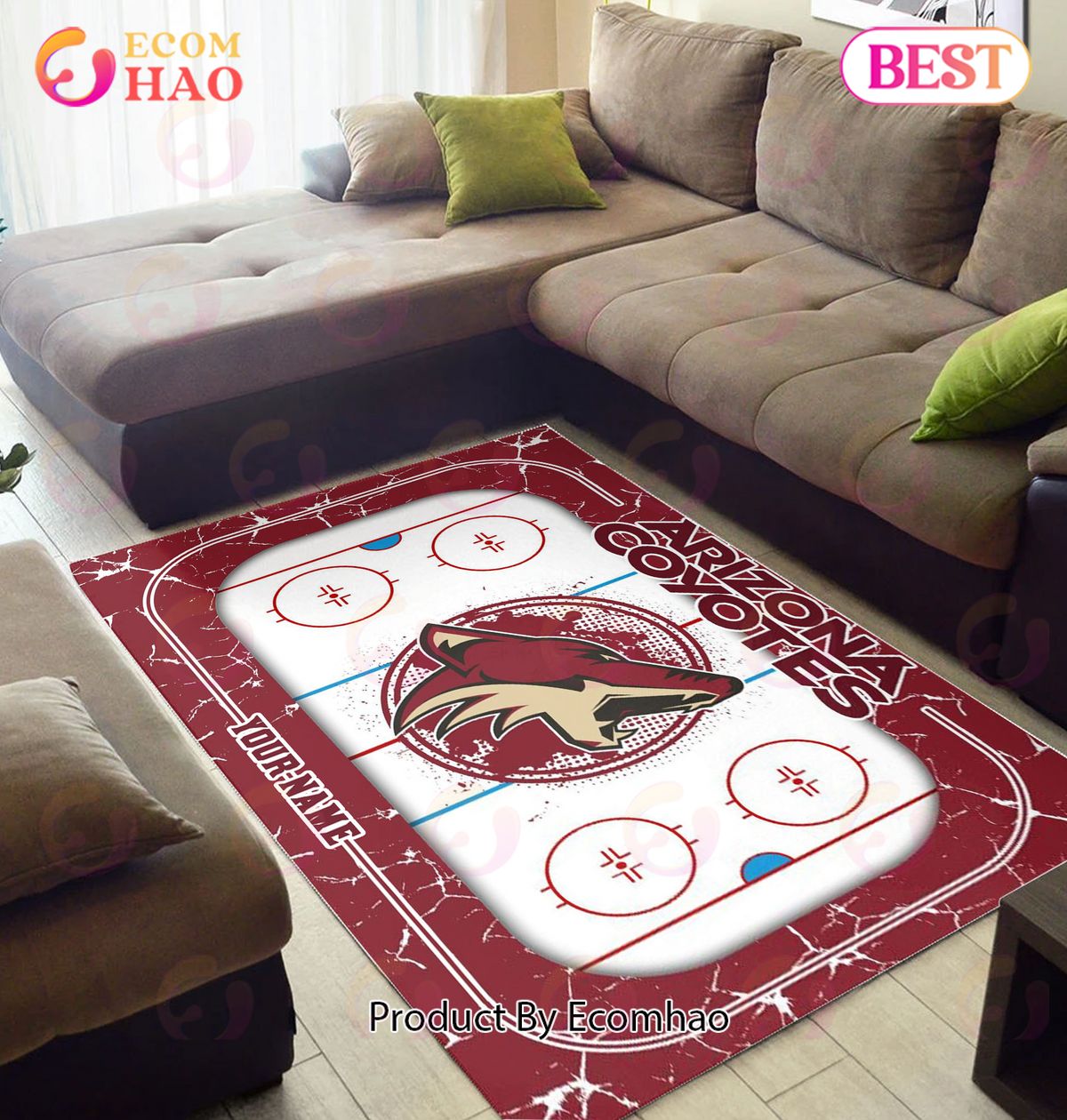 Personalized NHL Arizona Coyotes Rug Carpet Perfect Gift