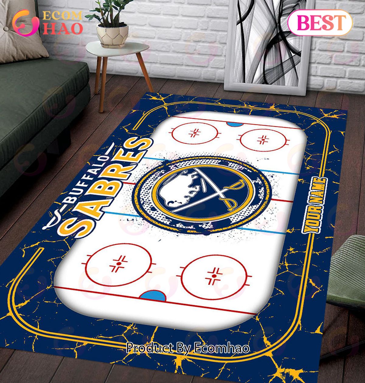 Personalized NHL Buffalo Sabres Rug Carpet Perfect Gift