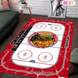 Personalized NHL Chicago Blackhawks Rug Carpet Perfect Gift