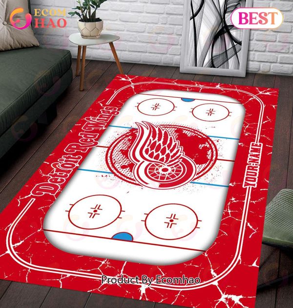 Personalized NHL Detroit Red Wings Rug Carpet Perfect Gift