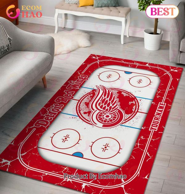 Personalized NHL Detroit Red Wings Rug Carpet Perfect Gift