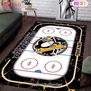 Personalized NHL Pittsburgh Penguins Rug Carpet Perfect Gift