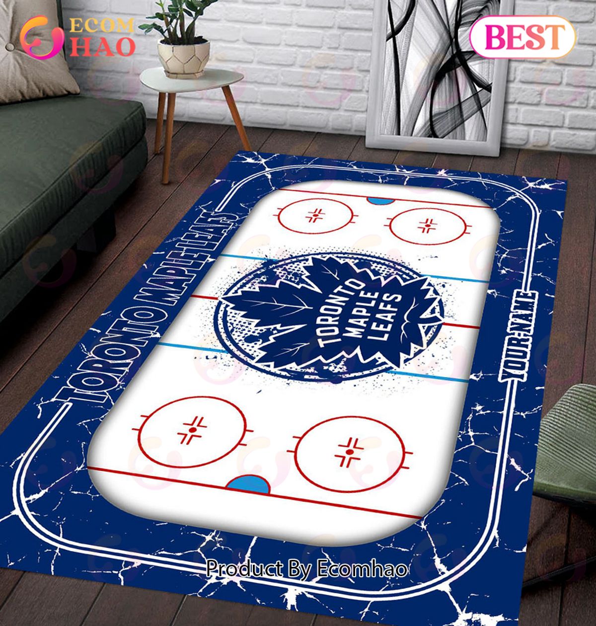 Personalized NHL Toronto Maple Leafs Rug Carpet Perfect Gift