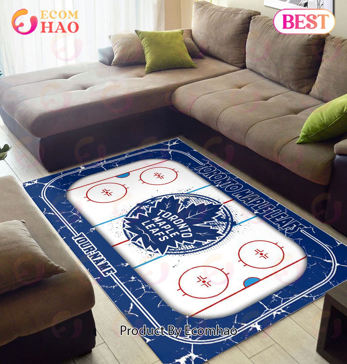 Personalized NHL Toronto Maple Leafs Rug Carpet Perfect Gift