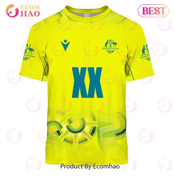 Personalized Netball Australia Diamonds Yellow Jersey 2022 3D Hoodie