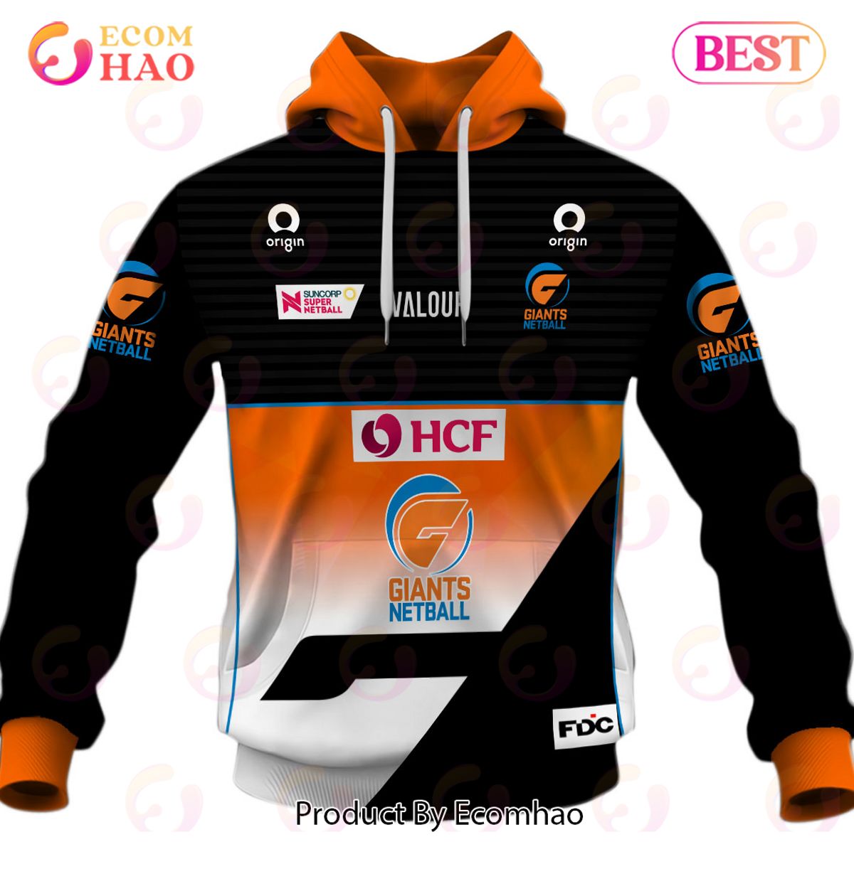 Personalized Netball Giants Jersey 2022 3D Hoodie