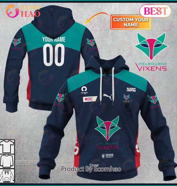 Personalized Netball Melbourne Vixens Jersey 2022 3D Hoodie