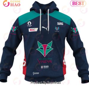Personalized Netball Melbourne Vixens Jersey 2022 3D Hoodie