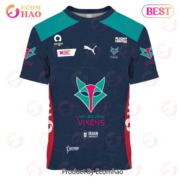 Personalized Netball Melbourne Vixens Jersey 2022 3D Hoodie