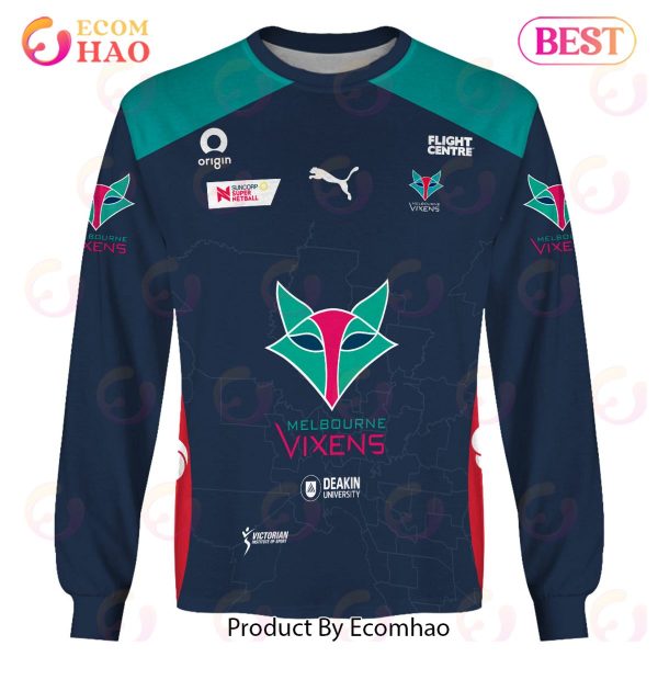 Personalized Netball Melbourne Vixens Jersey 2022 3D Hoodie