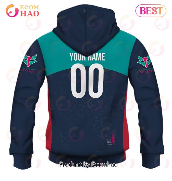 Personalized Netball Melbourne Vixens Jersey 2022 3D Hoodie