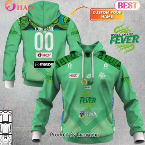 Personalized Netball West Coast Fever Jersey 2022 3D Hoodie