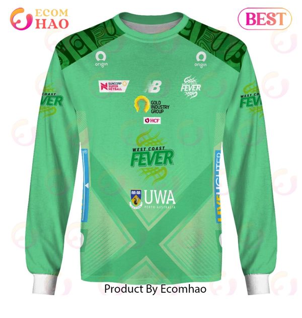 Personalized Netball West Coast Fever Jersey 2022 3D Hoodie