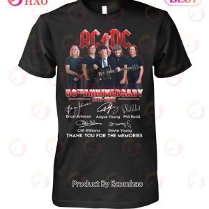 ACDC 50th Anniversary 1973 – 2023 Thank You For The Memories T-Shirt