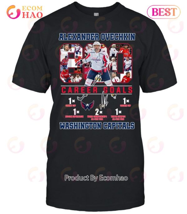 Alexander Ovechkin 800 Career Goals Washington Capitals T-Shirt