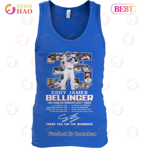 Cody James Bellinger Los Angeles Dodgers 2017 – 2022 Thank You For The Memories T-Shirt