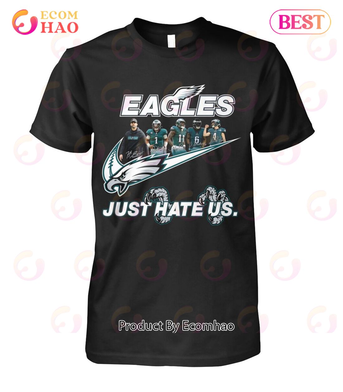 NFL Philadelphia Eagles Just Hate Us Unisex T-Shirt