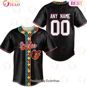 MLB Baltimore Orioles Specialized Baseball Jersey Fearless Aganst Autism