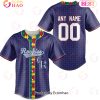 MLB Detroit Tigers Specialized Baseball Jersey Fearless Aganst Autism