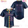 MLB Houston Astros Mix Grateful Dead _ Specialized Baseball Jersey Fearless Aganst Autism