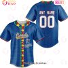 MLB Houston Astros Mix Grateful Dead _ Specialized Baseball Jersey Fearless Aganst Autism