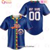 MLB NewYork Yankees Specialized Baseball Jersey Fearless Aganst Autism