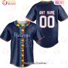 MLB New York Mets Specialized Baseball Jersey Fearless Aganst Autism