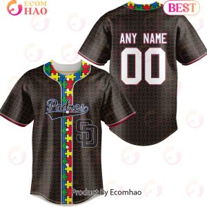 MLB San Diego Padres Specialized Baseball Jersey Fearless Aganst Autism