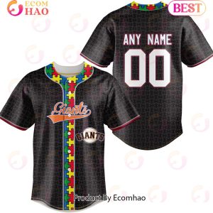 MLB San Francisco Giants Specialized Baseball Jersey Fearless Aganst Autism