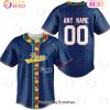 MLB Texas Rangers Specialized Baseball Jersey Fearless Aganst Autism