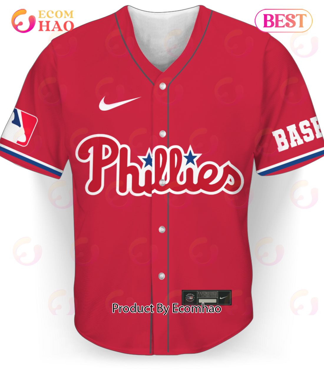 MLB Philadelphia Phillies 3D Baseball Jersey