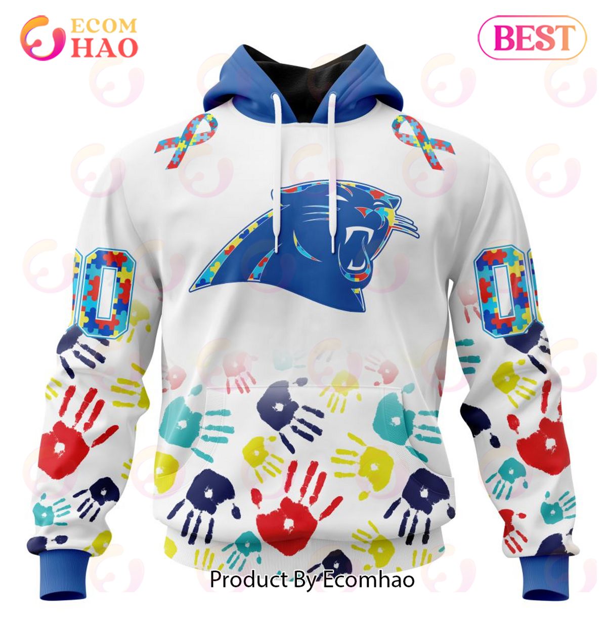 Best NFL Arizona Cardinals Autism Awareness Collection 3D Hoodie