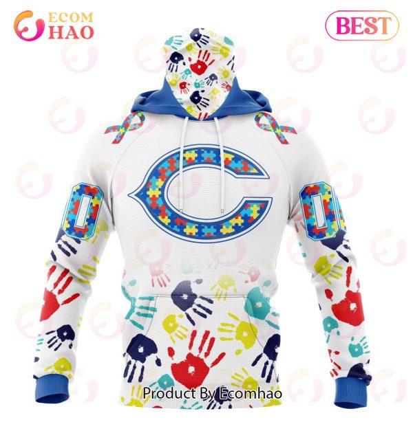Best NFL Chicago Bears Autism Awareness Collection 3D Hoodie