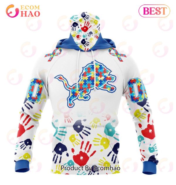 Best NFL Detroit Lions Autism Awareness Collection 3D Hoodie