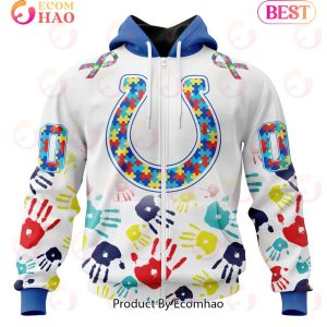 Best NFL Indianapolis Colts Autism Awareness Collection 3D Hoodie