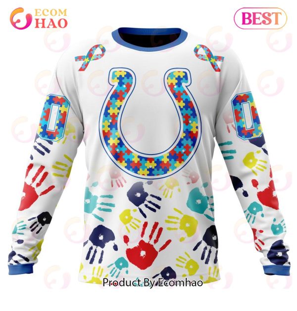 Best NFL Indianapolis Colts Autism Awareness Collection 3D Hoodie