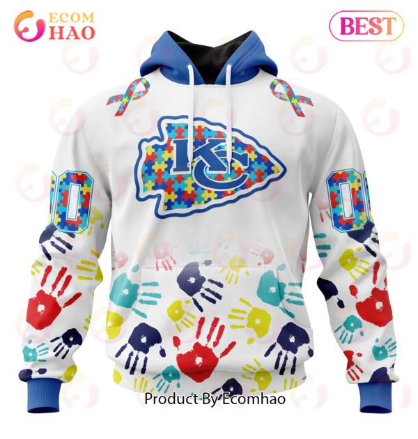 Best NFL Kansas City Chiefs Autism Awareness Collection 3D Hoodie