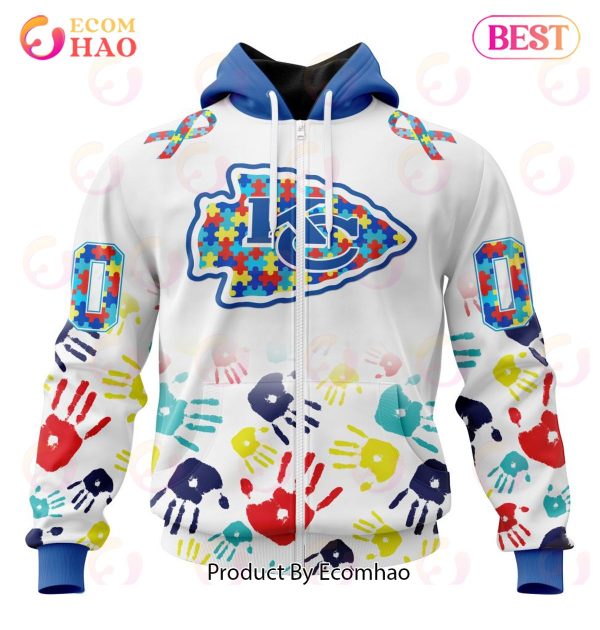 Best NFL Kansas City Chiefs Autism Awareness Collection 3D Hoodie