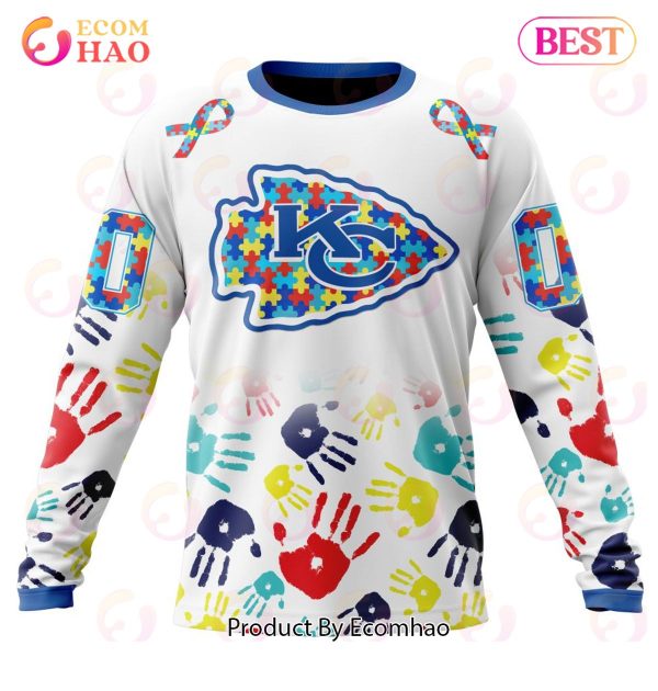 Best NFL Kansas City Chiefs Autism Awareness Collection 3D Hoodie